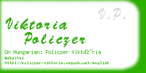 viktoria policzer business card